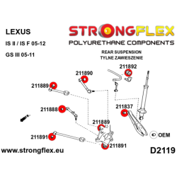 Rear suspension  bush kit SPORT