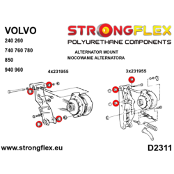 Alternator bush mount 27,5mm SPORT