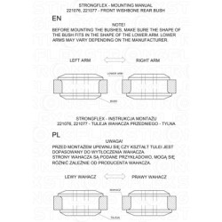 Front wishbone rear bush SPORT