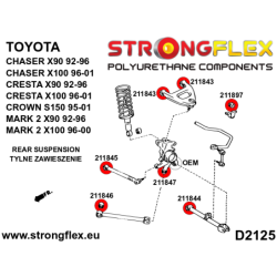 Rear suspension rod bush
