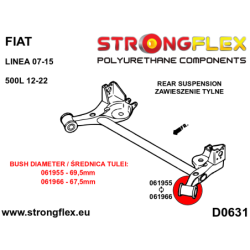 Rear beam bush 69,5mm