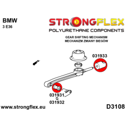 Shift arm - rear bush SPORT