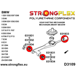 Shift arm - front bush (oval) 19mm SPORT