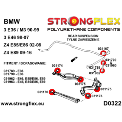 Rear anti roll bar link to arm bush