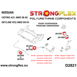 Front upper arm - lower bush SPORT