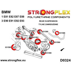 Rear suspension bush kit SPORT