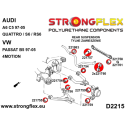 Front and rear suspension kit SPORT