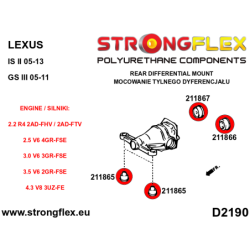 Rear diff mount - front bush SPORT