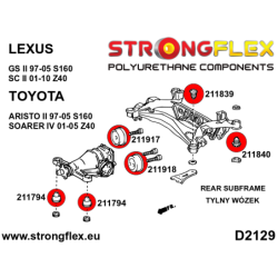 Rear beam - rear bush