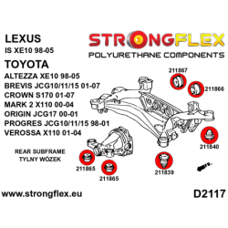 Rear beam - rear bush