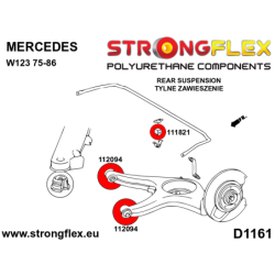 Rear anti roll bar bush