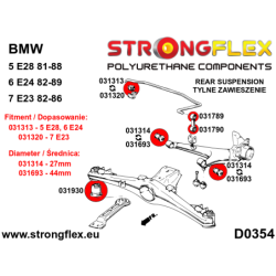 Rear anti roll bar link to anti roll bar bush SPORT