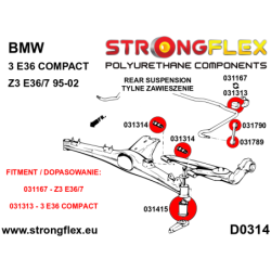 Rear anti roll bar link to anti roll bar bush SPORT