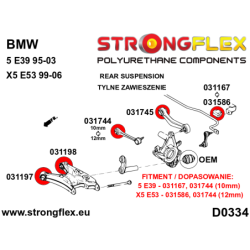 Rear upper arm inner bush SPORT