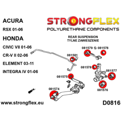 Rear suspension bush kit