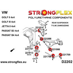 Rear anti roll bar outer bush