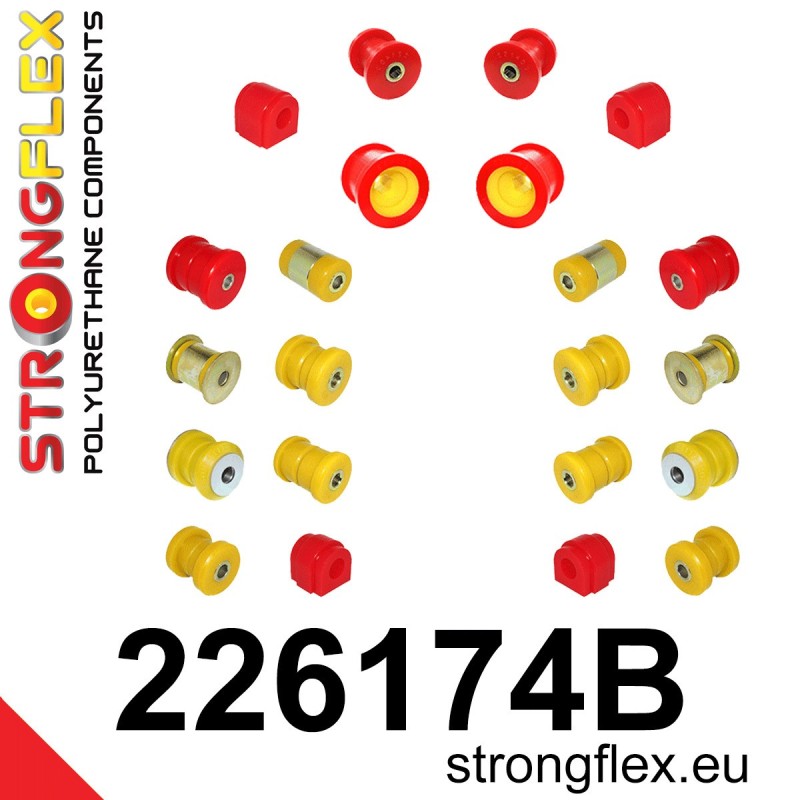 Front and rear suspension bush kit