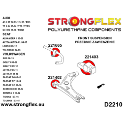 Front and rear suspension bush kit