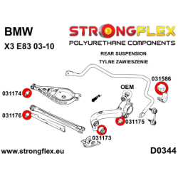 Rear anti roll bar bush