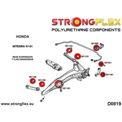 Rear anti roll bar bush