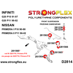 Front suspension bush kit SPORT