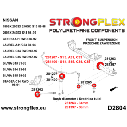 Front suspension bush kit