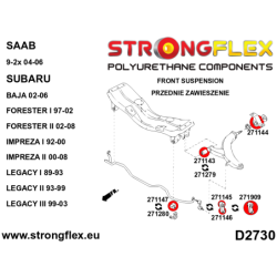 Front and rear suspension bush kit SPORT
