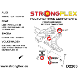 Front suspension bush kit SPORT