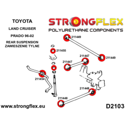 Rear suspension bush kit SPORT