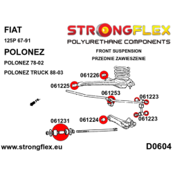 Front suspension bush kit SPORT