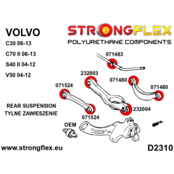 Rear lower front arm bush