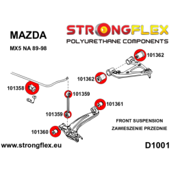 Front upper arm bush SPORT