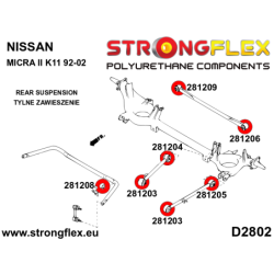 Rear anti roll bar bush SPORT