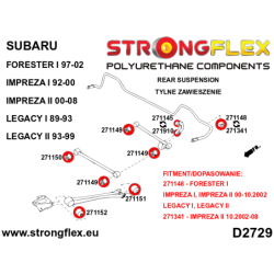 Front / rear anti roll bar bush