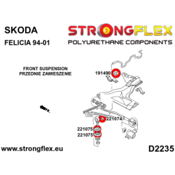 Front eye bolt mounting bush