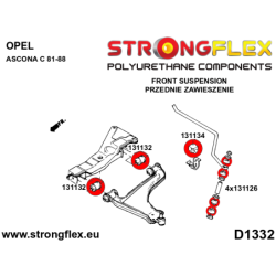 Front wishbone front bush SPORT