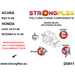 Engine front mount inserts