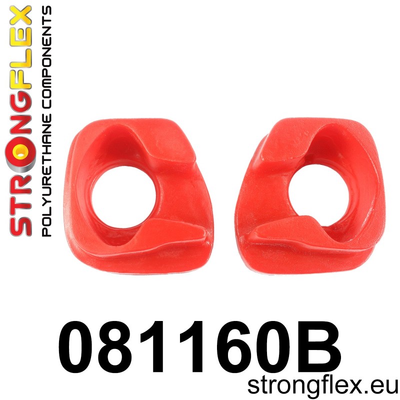 Engine mount inserts front