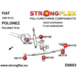 Rear suspension front spring bush
