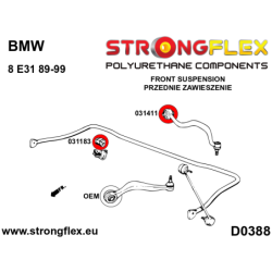 Front wishbone bush - rear