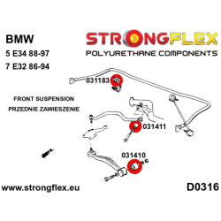 Front wishbone bush - rear