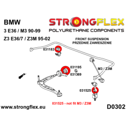 Front lower arm bush - accentric 60mm SPORT