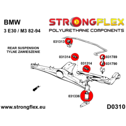 Rear beam mounting bush