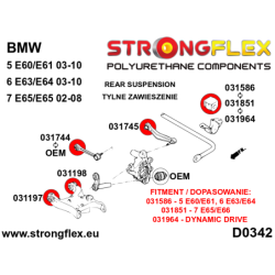 Rear lower trailing arm - front bush SPORT