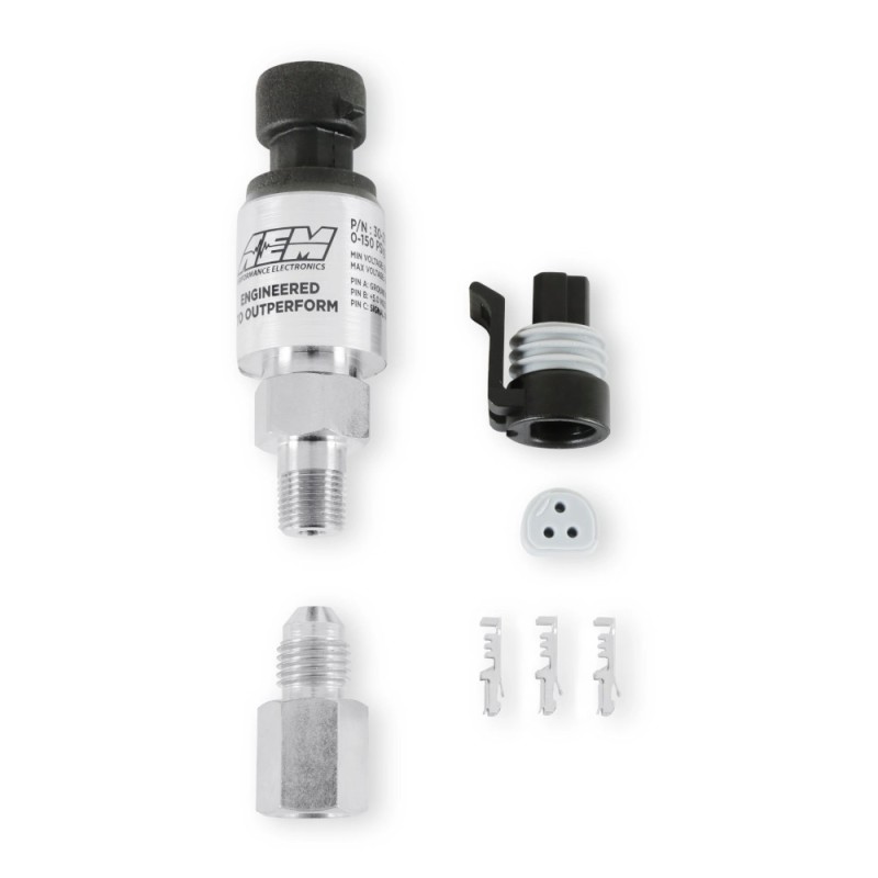 AEM Fluid Pressure Stainless Sensor Kit - 10 bar