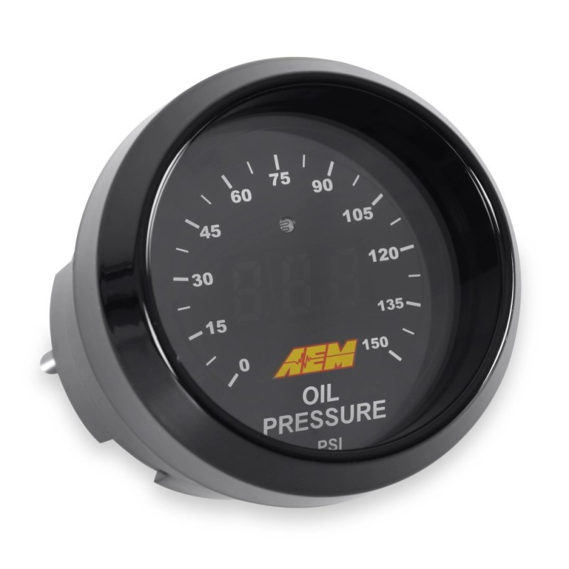 AEM Classic Oil Pressure Gauge - 150 psi