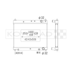 Koyorad Aluminium Radiator for Toyota Yaris I (99+)