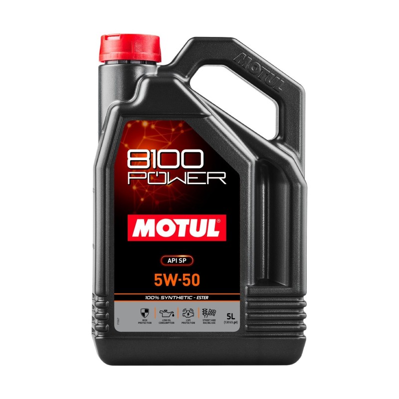 Motul 8100 Power 5W50 Engine Oil (5L)