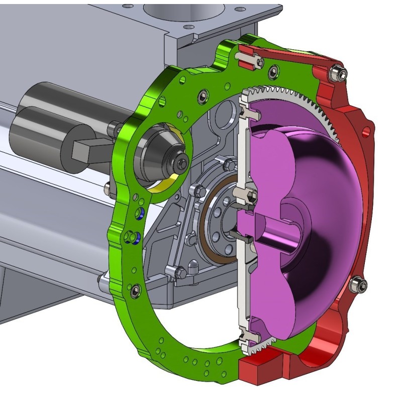 Adaptador convertidor de par BMW ZF 8HP - Mitsubishi 4G63