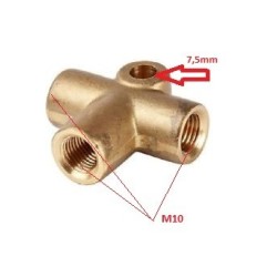 Tee Conector de 3 vías tipo T (M10)